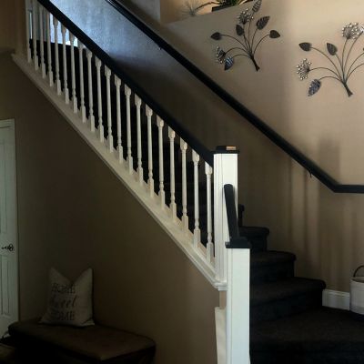 New Paint Job on Residential Stairway